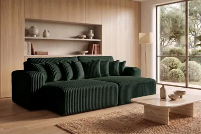 Productafbeelding van Kaiser Möbel slaapbank, bekleding: cordura, kleur: groen, model: PIANO DOUBLE