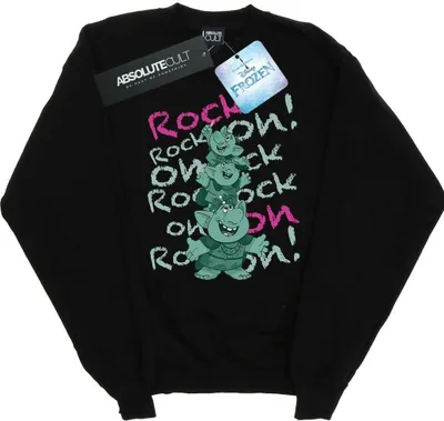 Produktbild von Disney - "Frozen Trolls Rock On" Sweatshirt für Damen BI19011 (L) (Schwarz)