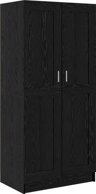 Produktbild von Kleiderschrank Schwarz Eichen-Optik 82,5 x 51,5 x 180 cm