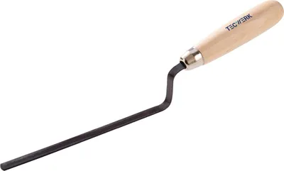 Produktbild von Fugenkelle Lnge 180 mm Breite 10 mm gehrtet, m. Buchenholzheft Stahl