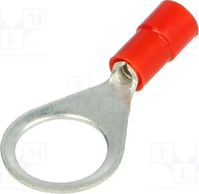 Obrázok produktu pre 5x Káblová koncovka: Okrúhla, priemer M10, Ø: 10,4 mm, prierez kábla 0,25 ÷ 1,5 mm², pripojovací systém BM 00143, izolovaná