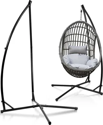 Immagine prodotto di Fiqops telaio per sedia sospesa telaio per sedia sospesa telaio per sedia sospesa 215cm supporto per sedia sospesa fino a 150kg (senza amaca) supporto per sedia sospesa supporto per sedia sospesa
