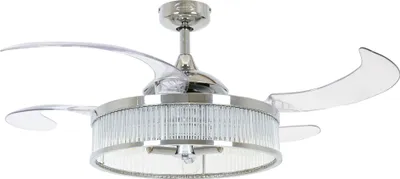 Produktbild von Deckenventilator Fanaway Corbelle Chrom 122 cm mit Beleuchtung und Fernbedienung