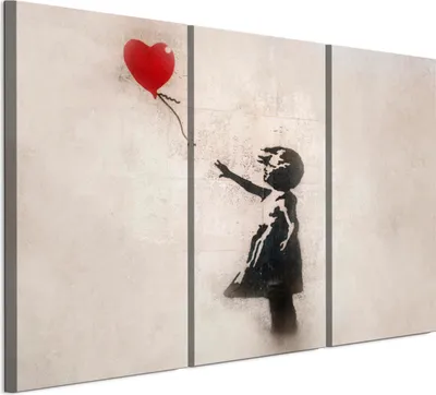 Image de LUMASOUL Tableau sur toile, motif nature, tableaux muraux cadre bois, Tableau Mural pour Salon & Chambre, 90x60 cm Banksy