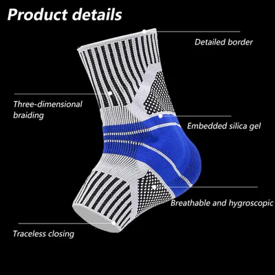 Produktbild von Achillessehnen-Stützorthese Plantarfasziitis-Socke Knöchel-Kompressionsmanschette zum Laufen und Sport