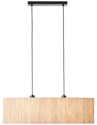 Produktbild von BRILLIANT Pendelleuchte, 2-flammig Wimea braun IP20 E27 52 Watt dimmbar g. f. Normallampe
