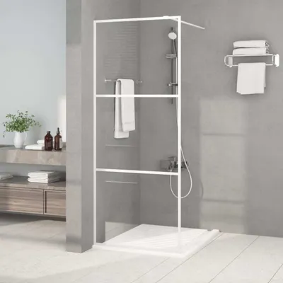 Produktbild von CLORIS Duschwand für Begehbare Dusche Weiß 80x195 cm ESG-Klarglas, 21,42 kg