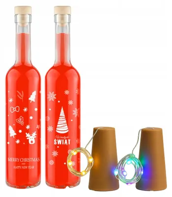 Produktbild von Bimberek FUTURA Glasflasche 500ml mit LED-Korken