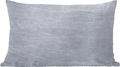Produktbild von MuchoWow® Zierkissen Sofakissen Wohnzimmer Dekokissen 50x30 cm Metalldruck - Grau - Kratzer - Wohnzimmerdekoration - Polster mit Photo