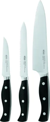 Immagine prodotto di Set di coltelli da barbecue Rösle 25166, 3 pezzi