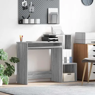 Zdjęcie produktu dla Maison Exclusive - Biurko w kolorze Sonoma, wymiary: 106 x 41 x 88,5 cm, wykonane z płyty wiórowej