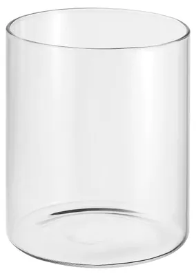 Imagen del producto de Omgoods: Vaso cilíndrico de vidrio transparente para flores y velas