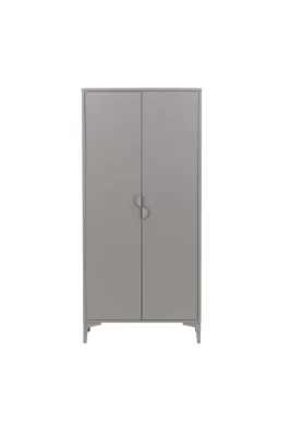Produktbild von Piring Kleiderschrank 2 Türen hellgrau.