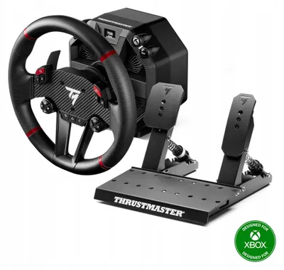 Zdjęcie produktu dla Thrustmaster T598 X, Kierownica + pedały, PC, Xbox Series S, Xbox Series X, Xbox One S, Xbox One X, Xbox One, D-pad, Przycisk menu, Przycisk opcji, Analogowa/Cyfrowa, Bezłańcuchowy, Przewodowa