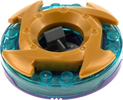 Produktbild von 1x Lego Ninjago Spinner rund 6x6x1 violett Totenkopf Ring 98341 92549c08pb01