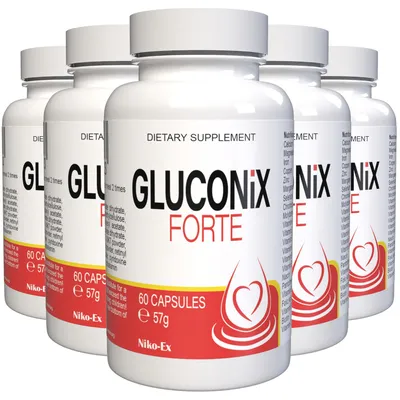 Obrázok produktu pre Gluconix Forte - 300 Kapsúl (5x 60 Kapsúl), Balenie po 5