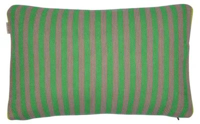 Dekokissen Bonsoir Stripe, grün, 40x60 cm