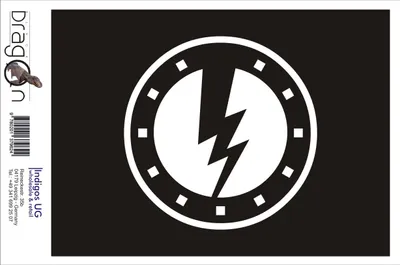Produktbild von Aufkleber / Autoaufkleber - JDM / Die cut / Auto / OEM - Blitz - Strom - 110X110 mm rot - Heckscheibe / Heckscheibenaufkleber