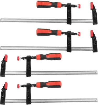 Immagine prodotto di Barre per falegnameria pesanti Barre per falegname a scorrimento rapido 4 pezzi Morsetti - Morsetti per falegnameria fai da te 50 x 300mm