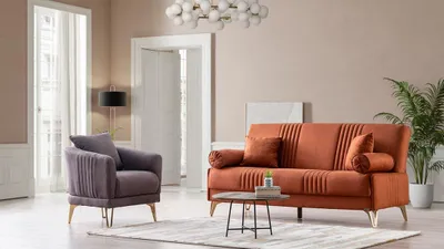 Zdjęcie produktu dla Wygodna sofa 3+1 osobowa z wysokiej jakości tkaniny do nowoczesnego salonu