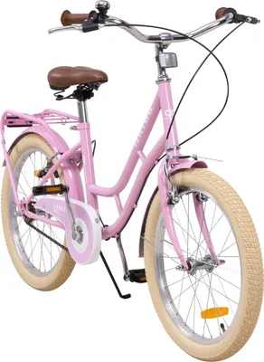 Produktbild von Actionbikes Kinderfahrrad Retrostar 20 Zoll | Kinder Fahrrad - V-Brake Bremsen - Kettenschutz - Fahrradständer - Kinderrad - 6-9 Jahre (Rosa)
