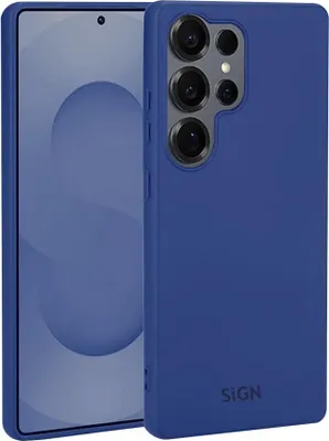Immagine prodotto di Custodia in silicone liquido SiGN per Samsung Galaxy S25 Ultra - Blu