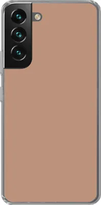 Produktbild von MuchoWow® Handyhülle Schutzhülle Hülle für Telefoonhoesje Samsung Galaxy S22 Beige - Farbe - Rosa Silikon Softcase Handy Hülle - Mobiltelefonhülle