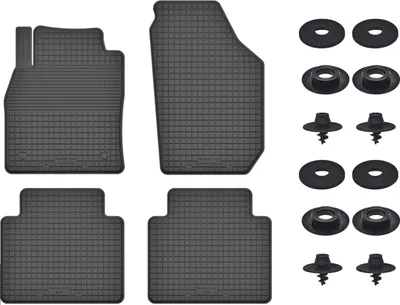 Produktbild von Gummimatten Mit Stoppern Für: Fiat Freemont (2011-2016) Schwarz Set