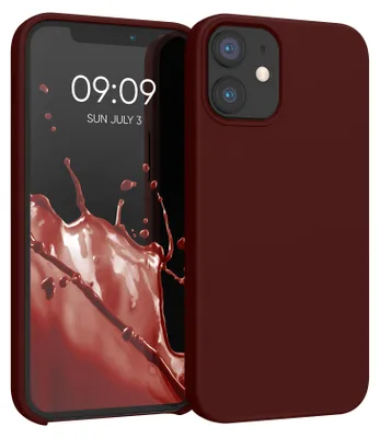 Produktbild von kwmobile Handyhülle für iPhone 12 mini Hülle, für iPhone 12 mini Case - Hülle Silikon - kabelloses Laden - Tawny Red