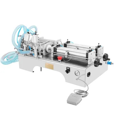Immagine prodotto di VEVOR 100-1000 ml riempitrice pneumatica di liquidi con due ugelli Riempitrice di bottiglie per liquidi riempitrice di succhi di frutta per liquidi