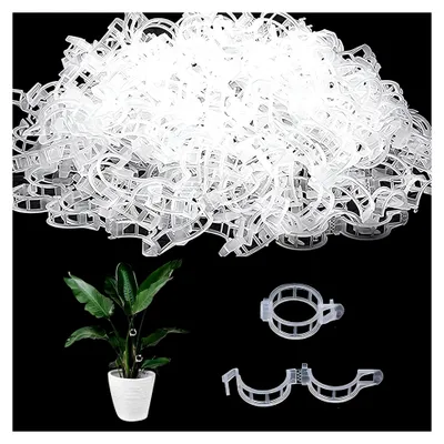 Produktbild von 200 Stück Pflanzenclips, Stützen für den Garten, Rankhilfen für Kletterpflanzen, Klammern für Tomaten und Gurken