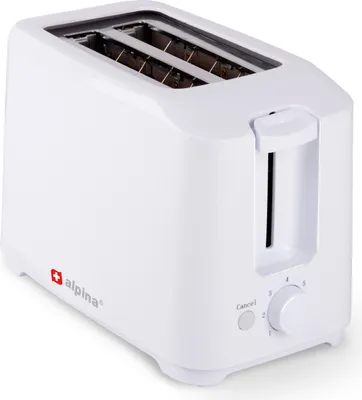 Zdjęcie produktu dla alpina toster 7 podstawek - 2 kromki - tacka na okruchy - 700 W - biały