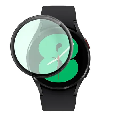 Produktbild von Für Samsung Galaxy Watch 4 44mm 1x PET PMMA 4D LCD Display Folie Schutz Screen