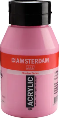 Obrázok produktu pre Fľaša akrylovej farby Amsterdam Standard Series 1000 ml Quinacridone Pink Light 385