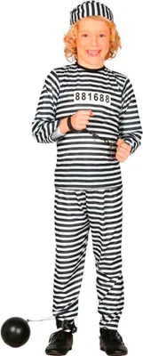 Image de Prisonnier - Costume pour enfants taille 110 - 146, taille:140/146
