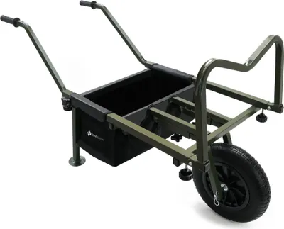 Produktbild von Eurocatch XXL Schubkarre 55x100cm + Voll-Pu-Rad - mit Tascheche - Transportkarre