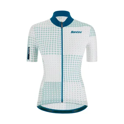 Obrázek produktu pro Cyklistický dres Santini s krátkým rukávem - TONO SFERA LADY - Modrá/bílá M