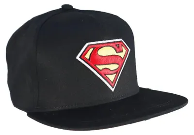 Produktbild von DC Comics Superman Kinder Baseball Kappe Snapback Cap – Schwarz / 56