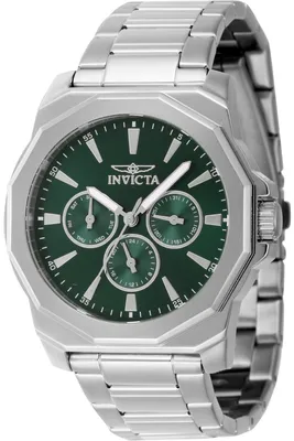 Obrázok produktu pre Invicta Speedway 46844 Pánske Hodinky - Quartz Hnací Mechanizmus - Nerezová Oceľ so Zeleným Ciferníkom - 42 mm