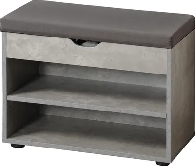 Produktbild von KESPER Schuhschrank mit Sitzkissen grau 60 x 30 x 45 cm 1593413