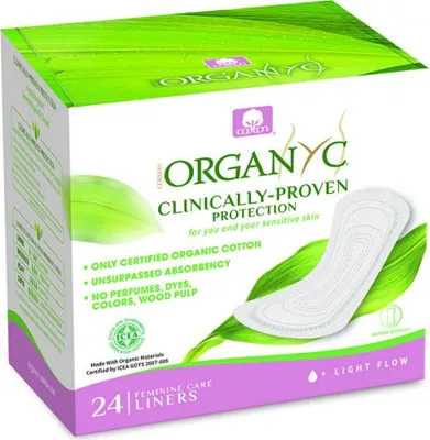 Obrázok produktu pre Bio Vložky Organyc, Balenie 24 kusov
