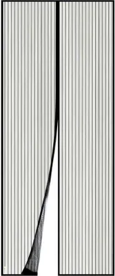 Produktbild von Ultiluxe Magnetische Hordeur - 80 x 220 cm - Schwarz - Fliegengitter - Türvorhang ohne Bohren - Starke Magnete