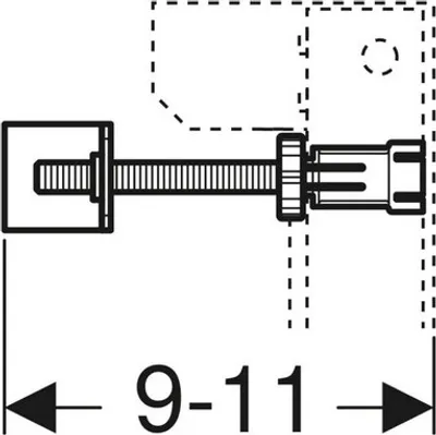 Produktbild von GEBERIT Set Wandanker für Einzelmontage für Duofix WWC mit Sigma UP-SPK 8 cm 111.013.00.1