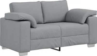 Produktbild von Loveseat Sofa Hellgrau 120 cm Stoff, modernesofas DesignMöbel Neu