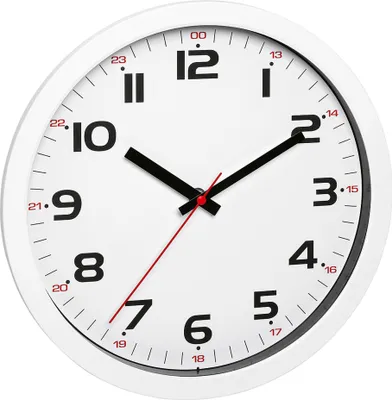 Produktbild von TFA Dostmann 60.3050.02 Quarz Wanduhr 305 mm x 305 mm x 38 mm Weiß (60.3050.02)