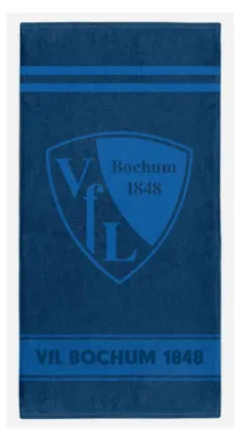 Produktbild von VfL Bochum Duschtuch Logo geprägt marine