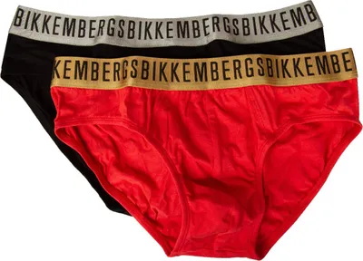 Immagine prodotto di Slip uomo BIKKEMBERGS confezione 2 capi elastico a vista cotone elasticizzato underwear articolo: BKK42USP21BI, XL - EU XL - US L - FR 5, Cotone 95%,Spandex 5%
