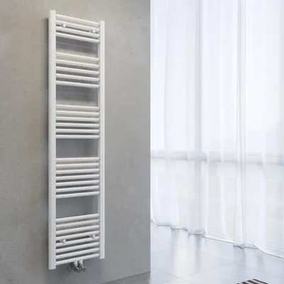 Produktbild von SONNI Handtuchhalter-Heizkörper Handtuchtrockner 1600 x 400 mm Weiß Warmwasserheizung ohne Heizstab