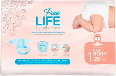 Zdjęcie produktu dla Freelife Bebé Cash Nappy New Born 1 2-4kg 28U