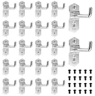 Productafbeelding van Gatenwandhaken Set - 22 Stuks - Zilver